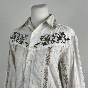 Fender by Rock & Roll Religion Western Country Long Sleeve Button Up Shirt Small